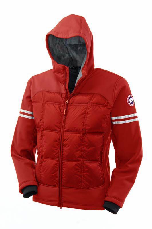 Hybridge Hoody Parka Red Canada Goose Mens outlet stores